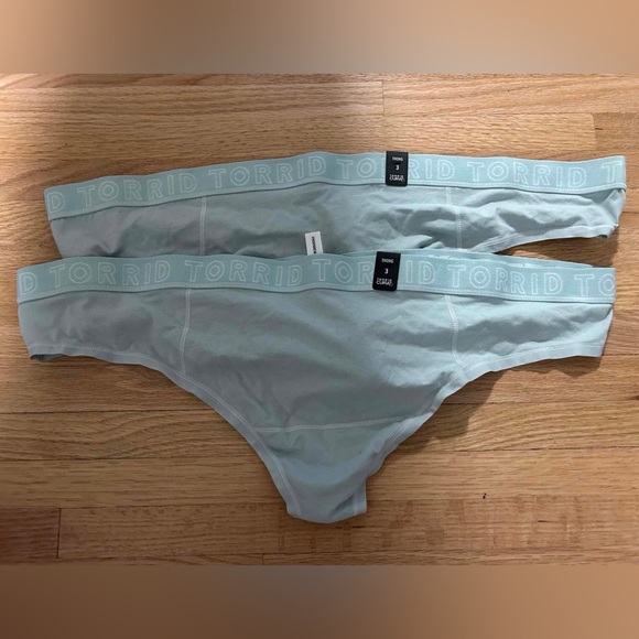 NWT 2 Pair Torrid Thong Underwear size 3 - Picture 1 of 3